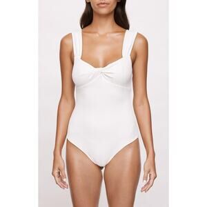 Marysia Swim Twisted Swimsuit White - M